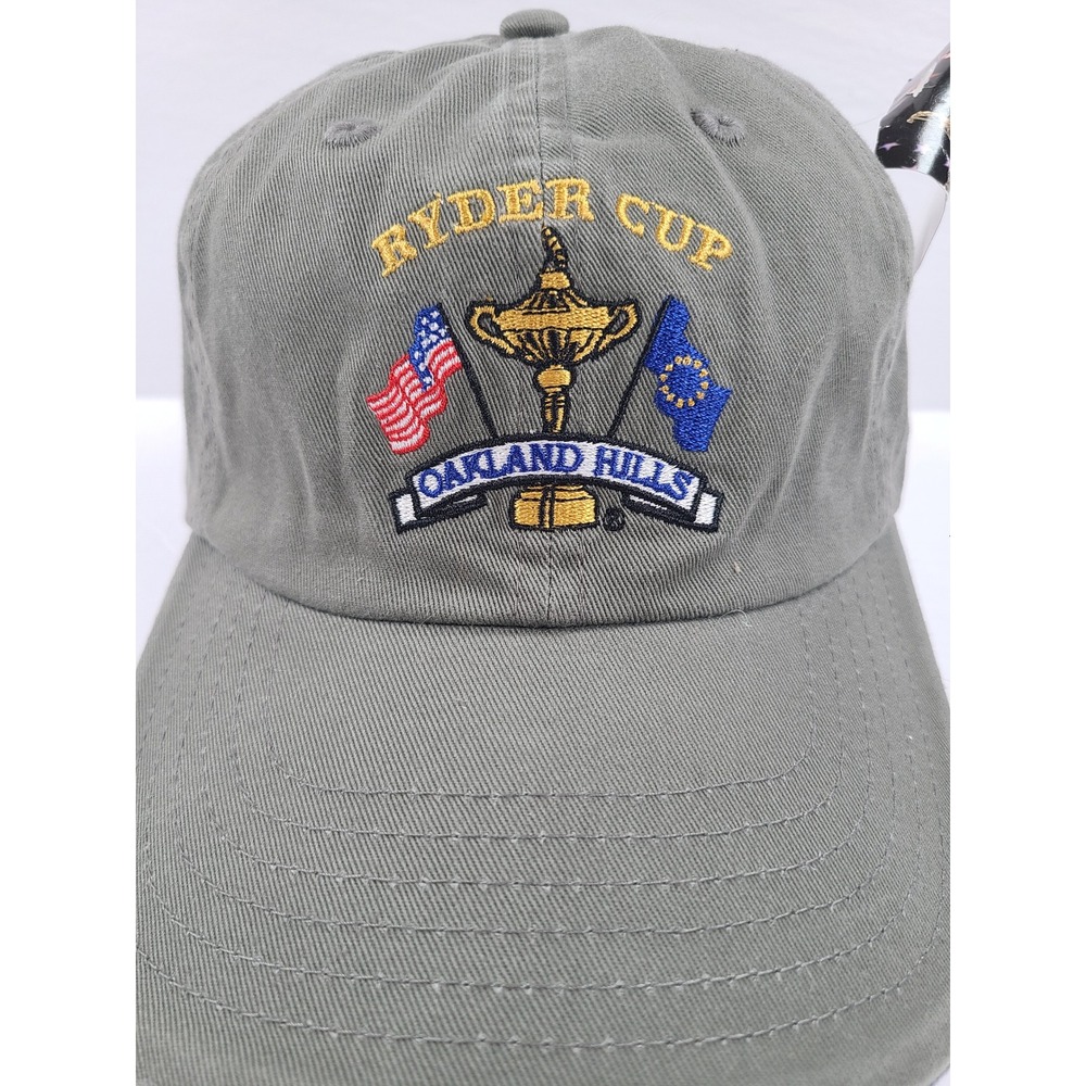 Imperial Ryder Cup Oakland Hills 35th Matches Golf Hat Olive Green Cotton NWT